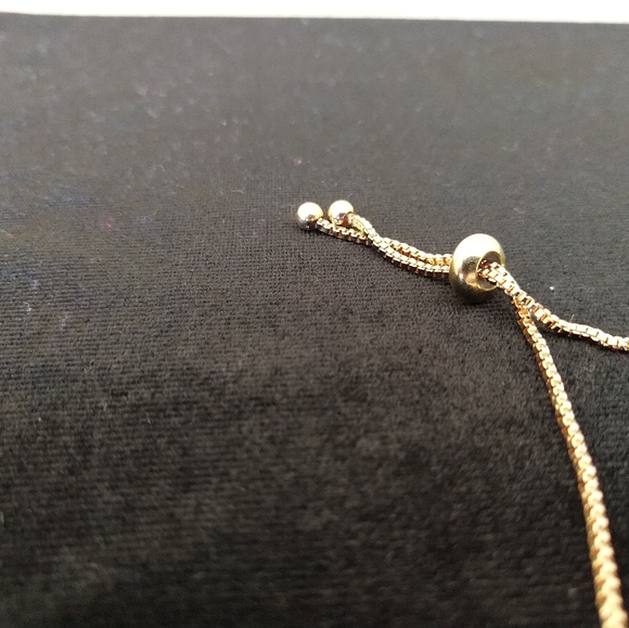 Gold Slider Diamante Bracelet - Picture 7 of 8